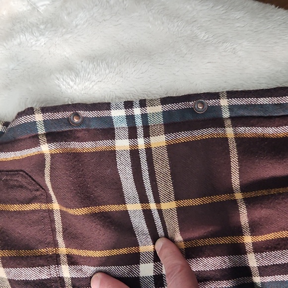 Sun + Stone Brown SHEARING Plaid Shirt - Picture 13 of 15